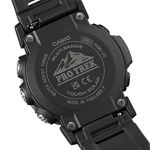 【極美品】CASIO PROTREK PRW-2600Y 電波ソーラー ブラック Casio Pro Trek Tough Solar Black Resin Band Watch PRW35Y-1B